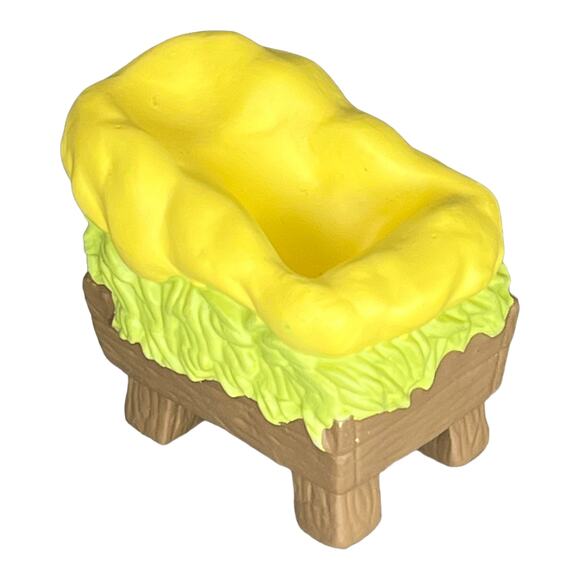 House of Lloyd Barn Manger BED FOR JESUS BABY Childs 1st Nativity Set PVC Toy - Picture 1 of 4